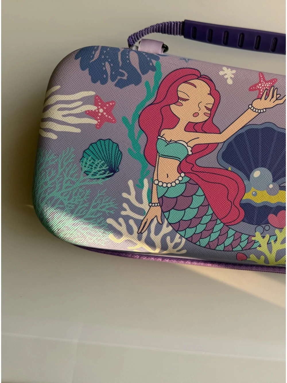 Girls' Purple Mermaid Carry Nintendo Switch Case - Unbranded